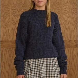 Rylee + Cru Carolina sweater in navy